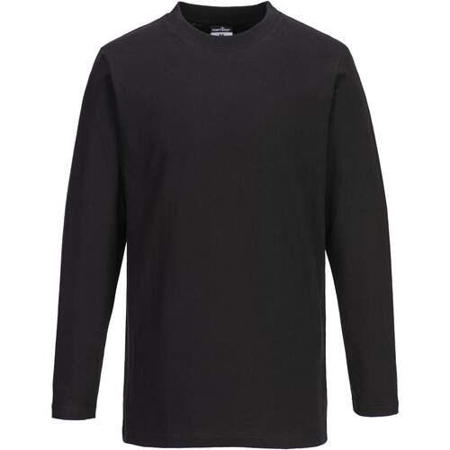 Portwest Long Sleeve T-Shirt - Black