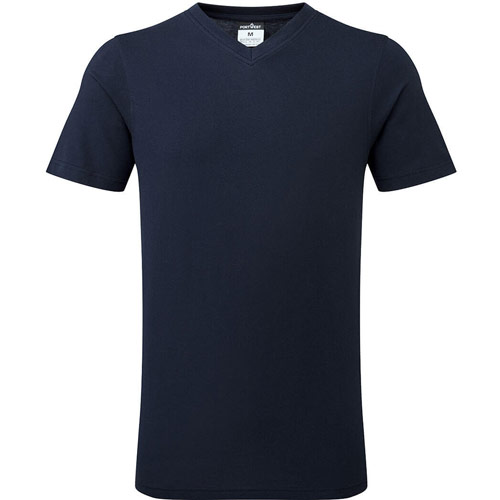 Portwest V-Neck Cotton T-Shirt - Navy