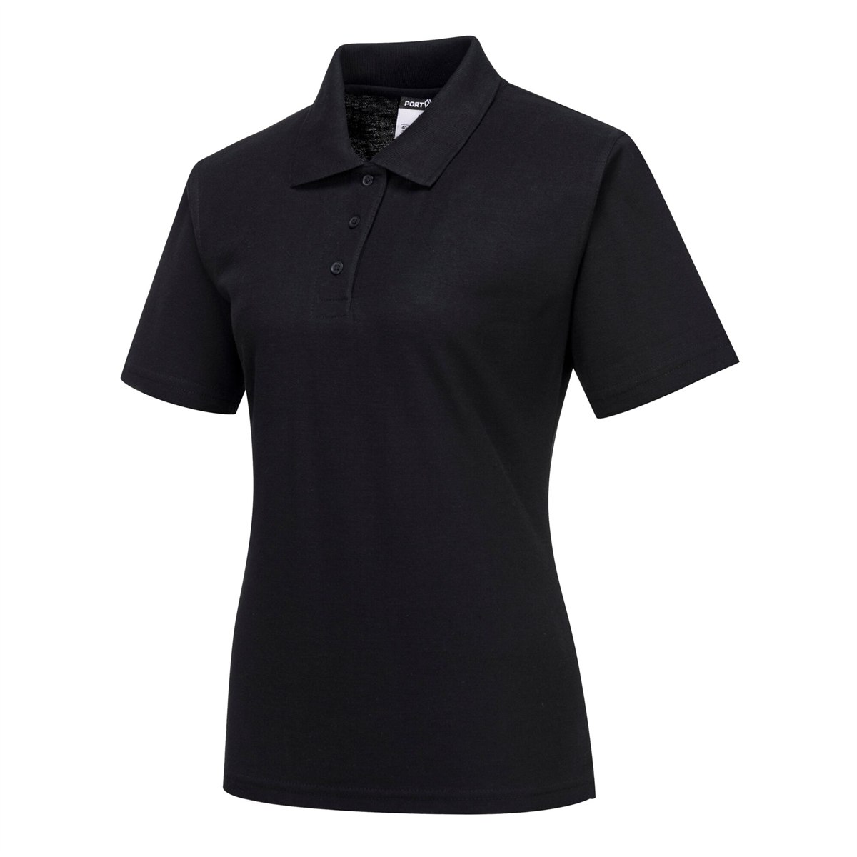 Portwest Naples Women's Polo Shirt - Black