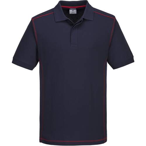 Portwest Essential Two Tone Polo Shirt - Navy/Red