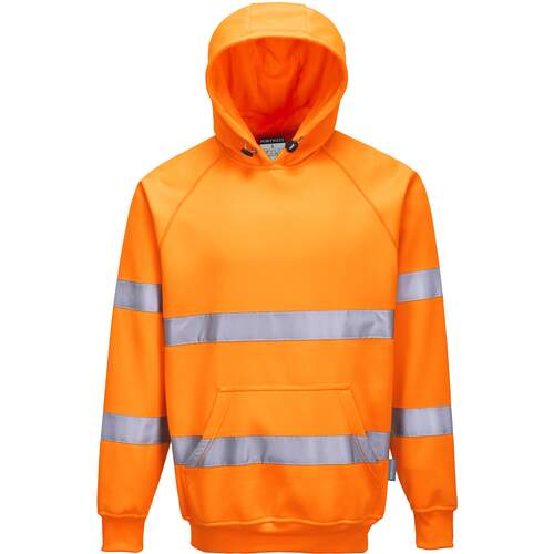 Portwest Hi-Vis Hooded Sweatshirt - Orange