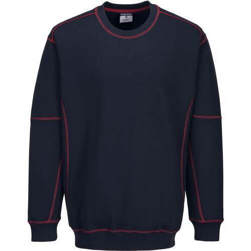 Portwest Essential Two Tone Sweatshirt - Navy/Red
