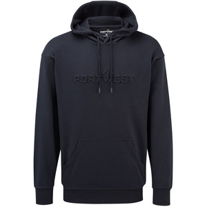Portwest Branded Embossed Hoodie - Dark Navy