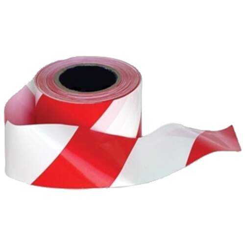Portwest Barricade/Warning Tape - Red/White