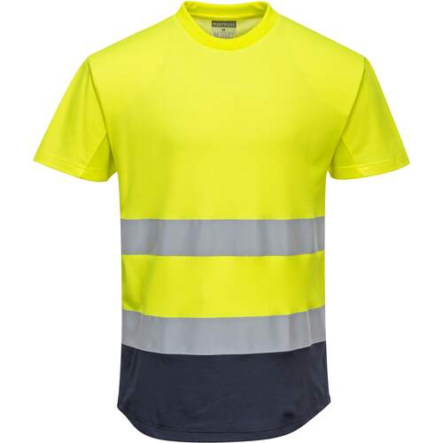 Portwest Two-Tone Mesh T-Shirt - Yellow/Navy