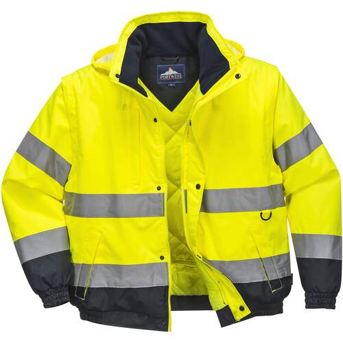 Portwest HI-Vis 2-in-1 Jacket - Yellow
