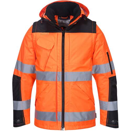 Portwest Pro Hi-Vis 3-in-1 Jacket - Orange/Black