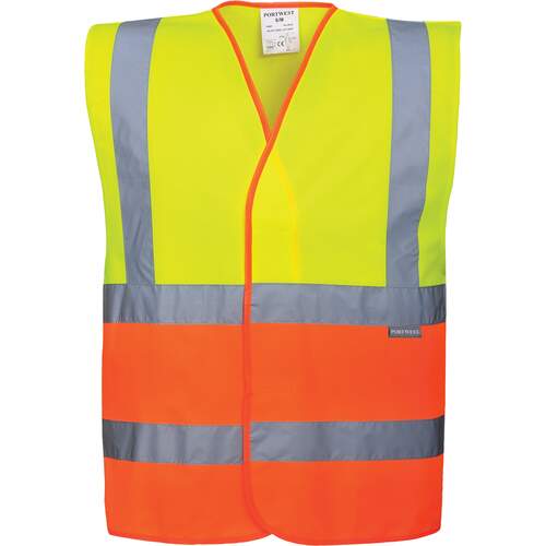 Portwest Two Tone Hi-Vis Vest - Yellow/Orange