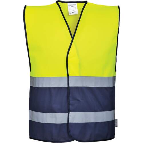 Portwest Hi-Vis Two Tone Vest - Yellow/Navy