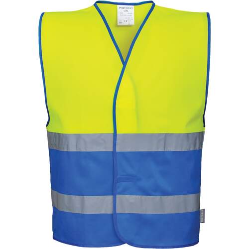 Portwest Hi-Vis Two Tone Vest - Yellow/Royal