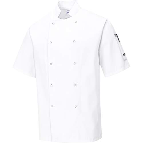 Cumbria Chefs Jacket S/S - White