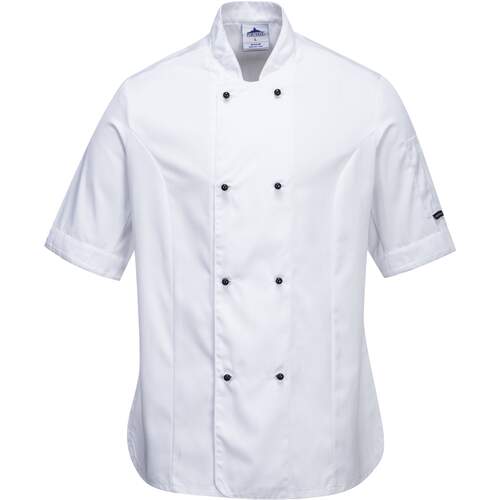 Rachel Women's Chefs Jacket S/S - White