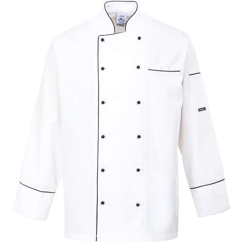 Portwest Cambridge Chefs Jacket - White