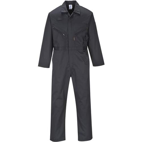 Portwest Liverpool Zip Coverall - Black Tall