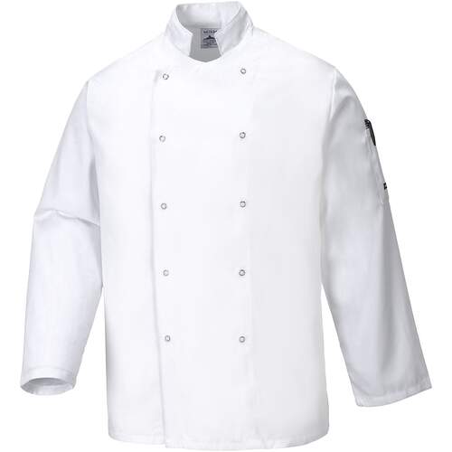 Suffolk Chefs Jacket L/S - White