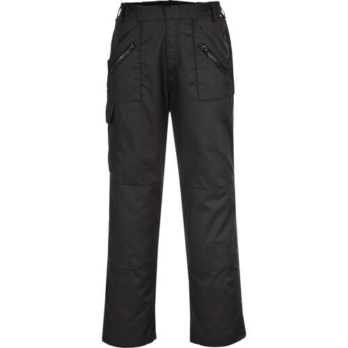 Portwest Action Trouser With Back Elastication - Black Tall
