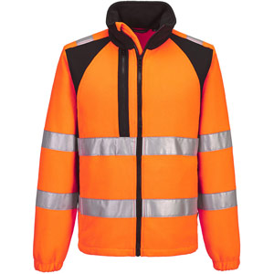 Portwest WX2 Eco Hi-Vis Fleece - Orange/Black