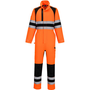 Portwest WX2 Eco Hi-Vis Coverall - Orange/Black