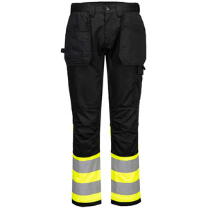 Portwest WX2 Eco Hi-Vis Holster Trouser Class 1 - Yellow/Black