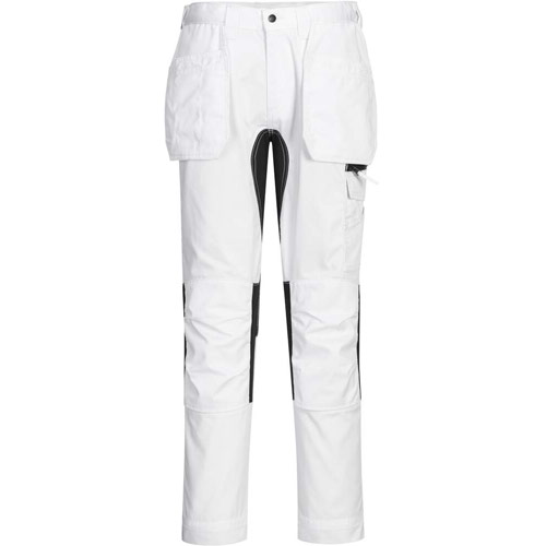 Portwest WX2 Eco Stretch Holster Trousers - White | The PPE Online Shop