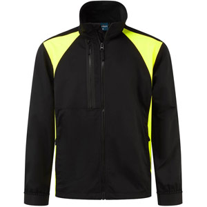 Portwest WX2 Eco Stretch Work Jacket - Black/Yellow