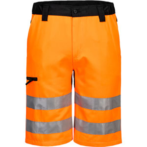 Portwest WX2 Eco Hi-Vis Shorts - Orange/Black