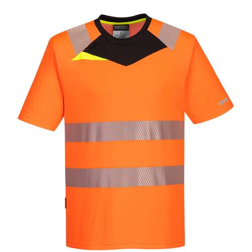 Portwest DX4 Hi-Vis T-Shirt S/S - Orange/Black