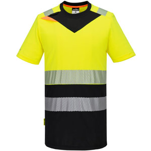 Portwest DX4 Hi-Vis Class 1 T-Shirt S/S - Yellow/Black