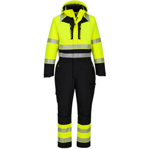 Portwest DX4 Hi-Vis Class 1 Winter Coverall - Yellow/Black