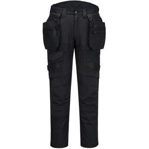 Portwest DX4 Detachable Holster Pocket Trousers - All Black