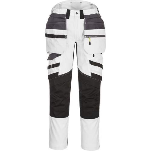 Portwest DX4 Detachable Holster Pocket Trouser - White/Grey