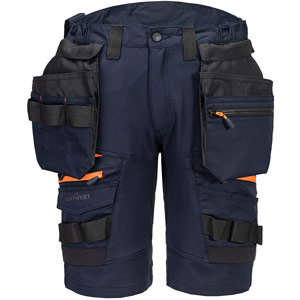 Portwest DX4 Detachable Holster Pocket Shorts - Navy