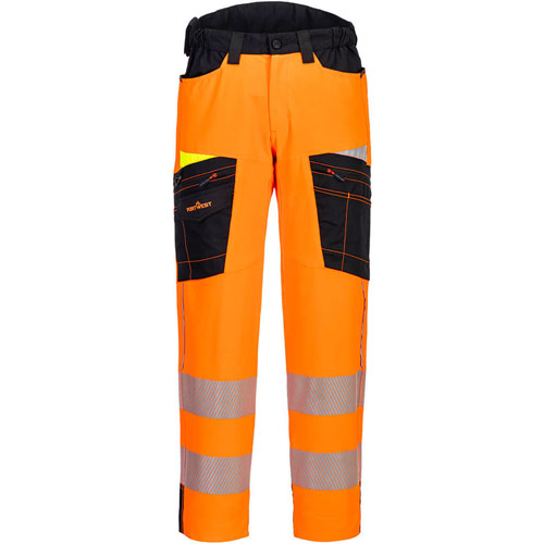 Portwest DX4 Hi-Vis Service Trousers - Orange/Black