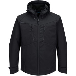 Portwest DX4 Hooded Softshell (3L) - All Black