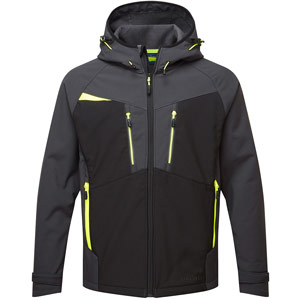 Portwest DX4 Hooded Softshell (3L) - Metal Grey