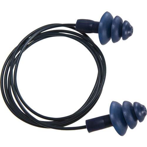 Portwest Detectable TPR Corded Ear Plugs (50 pairs) - Blue