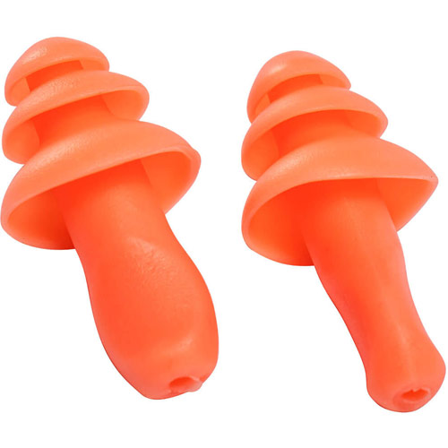 Portwest Reusable TPR Ear Plugs (50 Pairs) - Orange