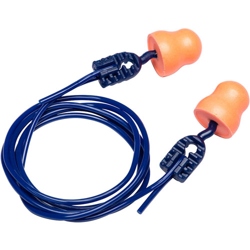 Portwest Easy Fit PU Ear Plugs Corded (200 Pairs) - Orange