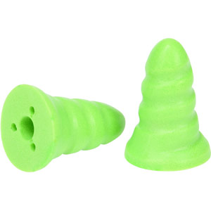 Portwest Disposable PU Ear Plugs Low Attenuation (200 pairs) - Green