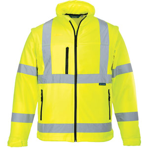 Portwest ES1 Essential Hi-Vis Softshell Jacket (2L) - Yellow