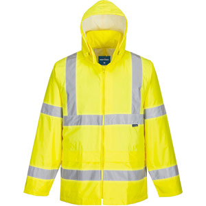 Portwest ES1 Essential Hi-Vis Rain Jacket - Yellow