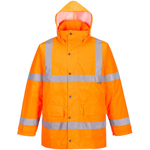 Portwest Essential Hi-Vis Winter Traffic Jacket - Orange