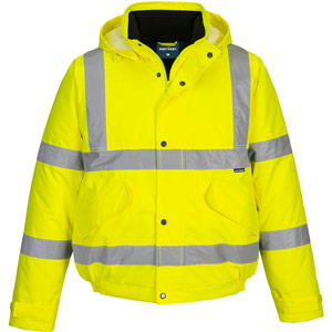 Portwest ES1 Essential Hi-Vis Winter Bomber Jacket - Yellow