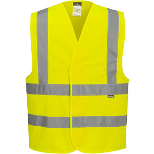 Portwest ES1 Essential Hi-Vis Band and Brace Vest - Yellow