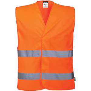 Portwest ES1 Essential Hi-Vis Two Band Vest - Orange