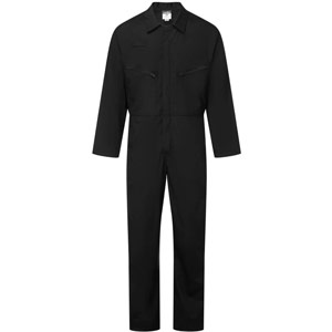 Portwest ES1 Essential Zip Boilersuit - Black