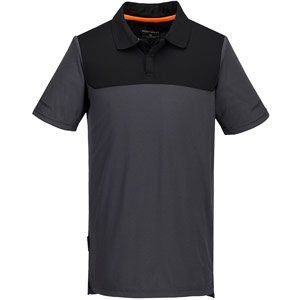 Portwest EV4 Lightweight Polo Shirt S/S - Metal Grey