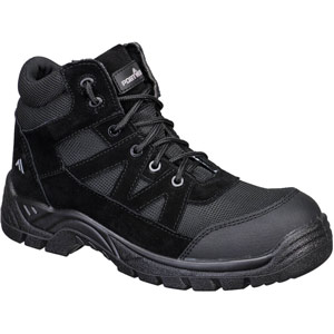 Portwest Composite Textile and Suede Ankle Boot S1PL SR FO - Black