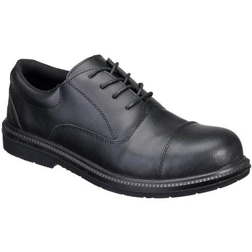 Portwest Steel Action Leather Executive Shoe S3 SR FO - Black
