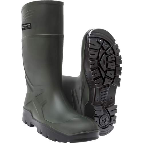 Portwest PU Non Safety Wellington O4 CI FO - Green